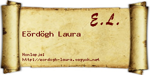 Eördögh Laura névjegykártya