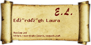 Eördögh Laura névjegykártya